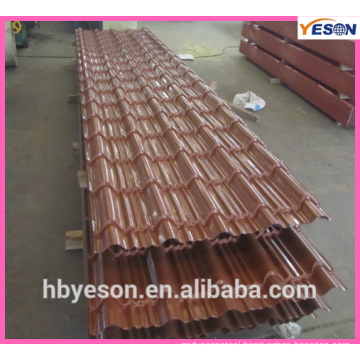 corrugated steel panel for construction/900mm/1000mm roofing sheet/0.32mm prepainted HD galvanized steel roofing tile